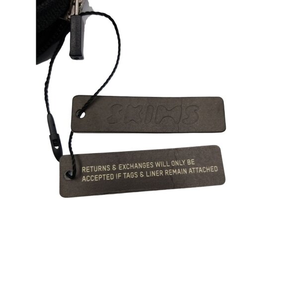 SKIMS Onyx Black Neoprene Medium Travel Cosmetic Pouch With Zipper Closure - Picture 8 of 13